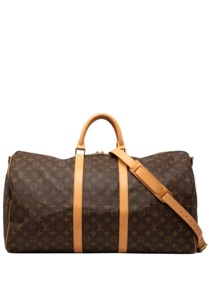 Louis Vuitton Pre-Owned 2000 Monogram Keepall Bandouliere 55 travel bag - Brown