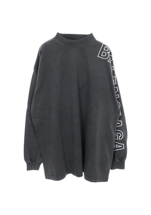Balenciaga Pre-Owned 2020s Logo-embroidered oversized T-shirt - Grey