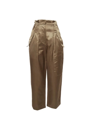Brunello Cucinelli Vintage satin cargo pants - Gold