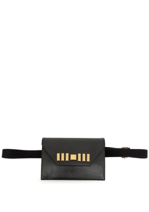 Saint Laurent Pre-Owned 20th Century Studded Leather belt bag - Black