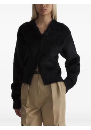 Mugler brushed knit cardigan - Black