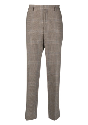 Moschino tailored plaid-check trousers - Brown