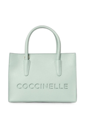 Coccinelle Myrtha pebbled leather tote bag - Green