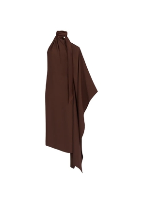 Taller Marmo Atlas asymmetric midi dress - Brown