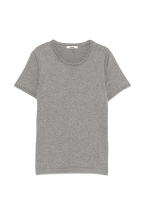 Rhea short-sleeve knitted T-shirt - Grey