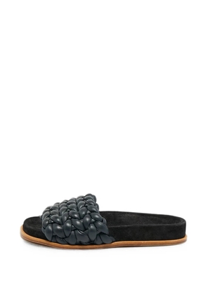 Chloé Pre-Owned Kacey woven slides - Blue