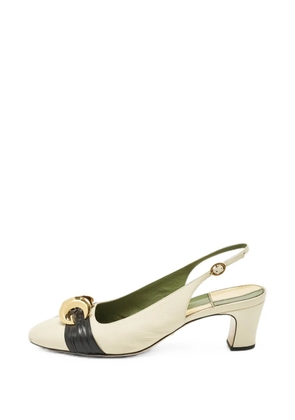 Gucci Pre-Owned Half Moon slingback pumps - Neutrals