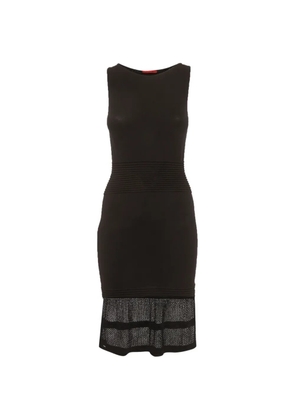 Carolina Herrera Vintage stretch knit midi dress - Black