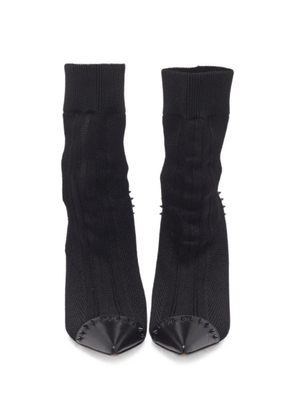 Christian Louboutin Pre-Owned Dovi Dova spiked ankle boots - Black