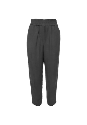 Brunello Cucinelli Vintage elasticated-waistband trousers - Grey