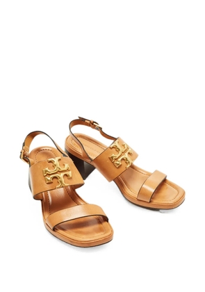 Tory Burch Eleanor leather heeled sandals - Neutrals