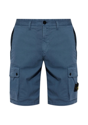Stone Island stretch twill shorts - Blue