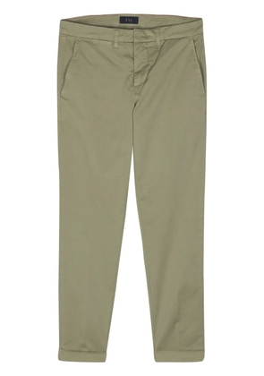 Fay Capri straight-leg trousers - Green
