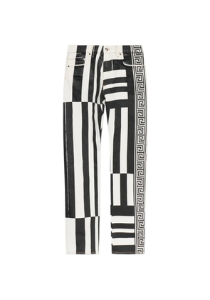 Versace Printed Straight Leg jeans - Black