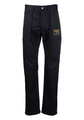 Moschino straight-leg cotton trousers - Blue