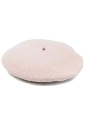 Borsalino brushed-finish wool beret - Neutrals