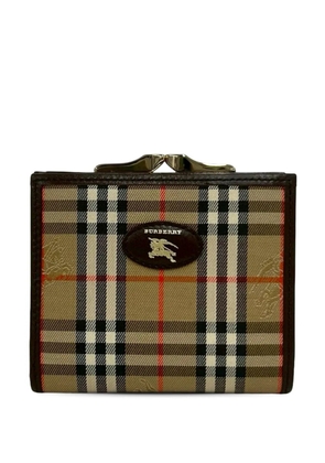 Burberry Pre-Owned 20th Century Haymarket Check Canvas Bifold Wallet small wallets - Neutrals