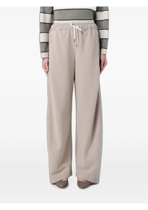 Brunello Cucinelli drawstring wide-leg trousers - Neutrals