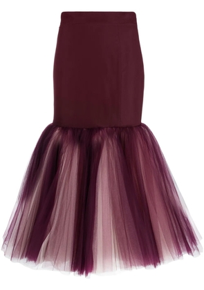 Moschino fishtail pencil midi skirt - Purple