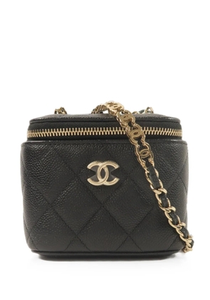 CHANEL Pre-Owned Vanity iterlocking-CC shoulder bag - Black