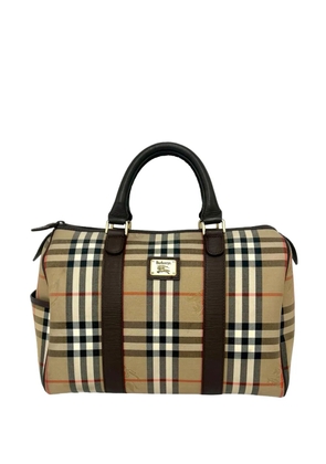 Burberry Pre-Owned 20th Century Haymarket Check Canvas boston bag - Neutrals