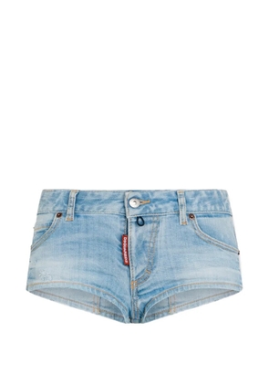 DSQUARED2 super bleached jean hot shorts - Blue