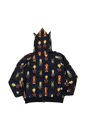 A BATHING APE® x DC Comics graphic-print zip-up hoodie - Blue
