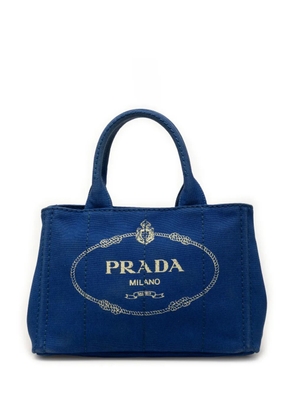 Prada Pre-Owned 2013-2026 Small Canvas Canapa Logo satchel - Blue