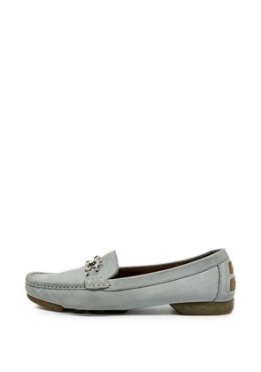 Ferragamo Pre-Owned Gancini leather loafers - Blue