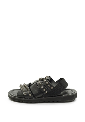Dolce & Gabbana Pre-Owned spike cross-strap sandals - Black