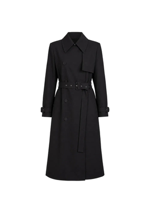 The Sei structured double-breasted trench coat - Black