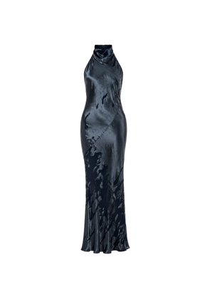 The Sei halterneck bias-cut gown - Blue