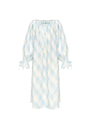 Sleeper Cha-Cha ruffled midi dress - Blue