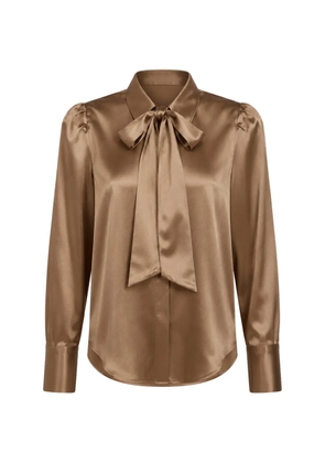 L'Agence bow-detail pussy-bow blouse - Neutrals