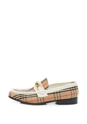 Burberry Pre-Owned Moorley House Check loafers - Neutrals