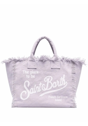 MC2 Saint Barth frayed-edge beach bag - Purple