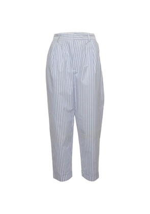 Maison Martin Margiela Pre-Owned striped pleated trousers - Blue