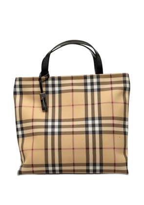 Burberry Pre-Owned 2000-2017 House Check Coated Canvas tote bag - Neutrals