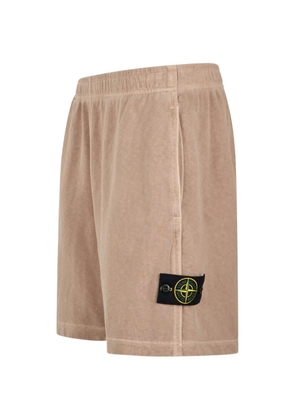 Stone Island logo-patch elasticated-waist shorts - Neutrals