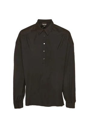 Just Cavalli Vintage stretch-crepe tunic - Black
