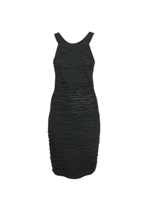 CHANEL Pre-Owned 2011 pleated bodycon dress - Black
