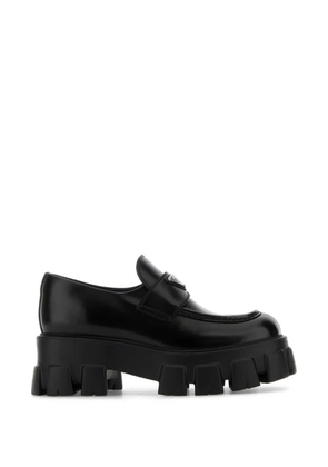 Prada Monolith leather loafers - Black