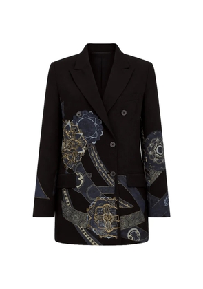 IBRIGU double-breasted patchwork jacket - Black