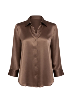 L'Agence Dani three-quarter sleeve blouse - Brown