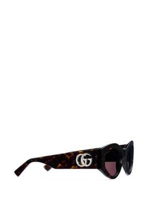 Gucci Eyewear oval-frame tortoiseshell sunglasses - Brown