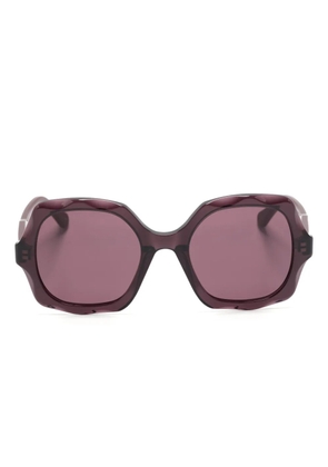 Chloé Eyewear Olivia oversize-frame sunglasses - Brown