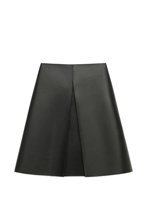 Marni Black nappa leather skirt with pleat