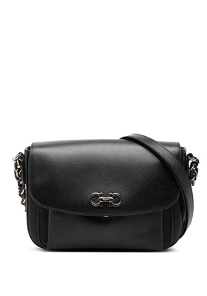 Ferragamo Pre-Owned 2010-2026 Small Leather Double Gancini Sandrine shoulder bag - Black