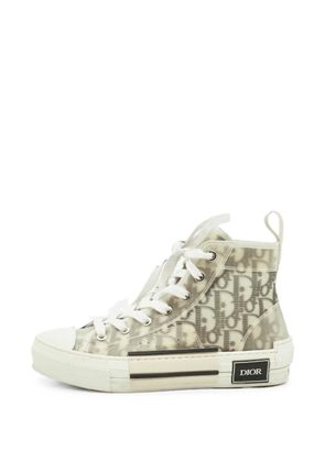Christian Dior Pre-Owned B23 Oblique high-top sneakers - White
