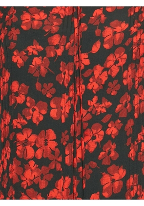 Alexander McQueen Pre-Owned floral-print long-sleeve mini dress - Black